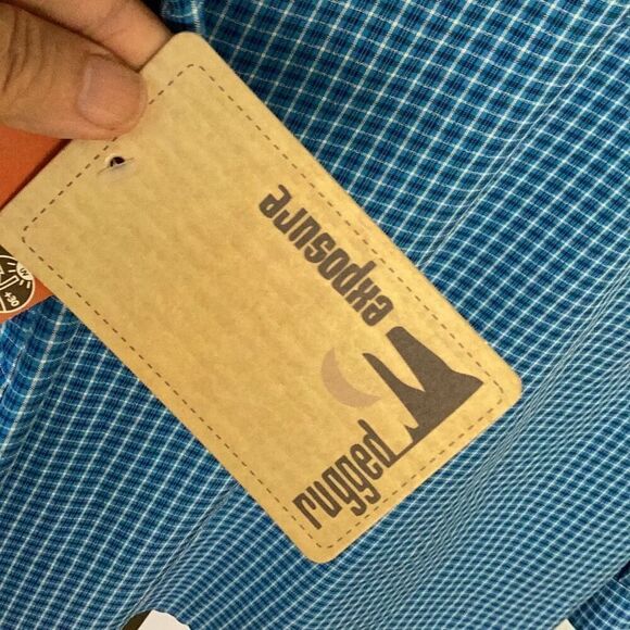 NWT Rugged Exposure Vented long Sleeve Shirt Men’s Medium UPF 30 Fishing Outdoor - Picture 9 of 11